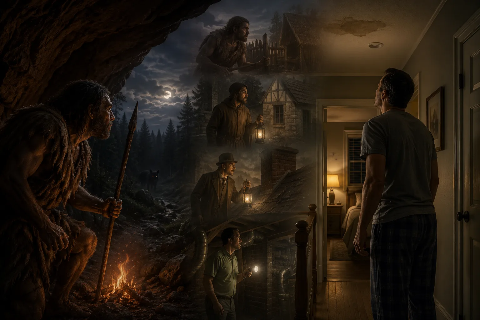 Ancient and modern homeowners separated by thousands of generations but facing the same uncertainty about what lies ahead.